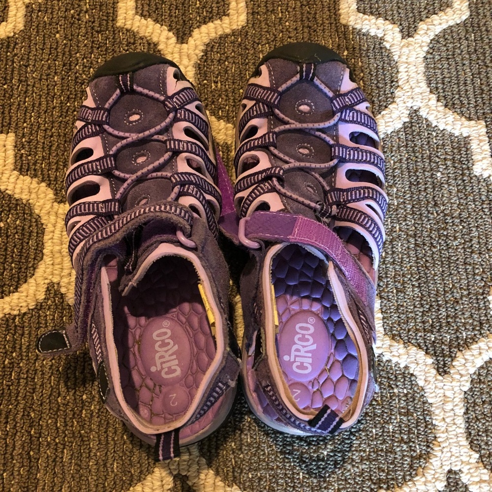 Women’s size purple water shoes